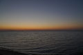 Sun rising over the sea. Dawn over the Sea of Azov. Royalty Free Stock Photo