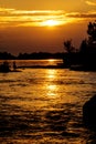 Sun Rising Over Stoney Lake At Burleigh Falls Royalty Free Stock Photo