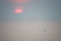 Sun rising over vast ocean Royalty Free Stock Photo