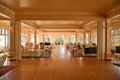 Sun Room - Lake Yellowstone Hotel - Solarium Royalty Free Stock Photo