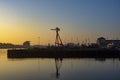 Sun rise over the River Tyne and beyond