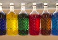 Colored plastic bottles Royalty Free Stock Photo