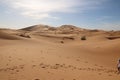 Sun with Sahara landscapes from Merzouga