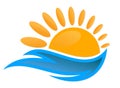 Sun and Sea Symbol.