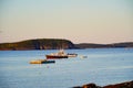 The sun set landscape of Bar Harbor Royalty Free Stock Photo