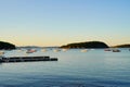 The sun set landscape of Bar Harbor Royalty Free Stock Photo