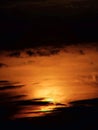 The Sun Set on The Sky of Dari Cloud Royalty Free Stock Photo
