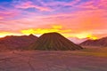 Sun set at Volcanoes of Bromo National Park