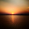 Sun set in vvs Royalty Free Stock Photo