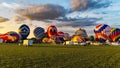 Great Forest Park Balloon Race inflation begins