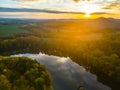 Tranquil Sunset Over Serene Lake