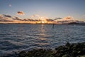 Dusk from the Port of Oakland