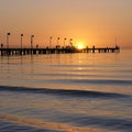 The sun sets on Frankston pier.