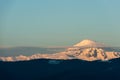 The sun sets on Mt Baker