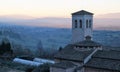 Sundown Over Assisi Royalty Free Stock Photo
