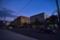 Historic Downtown Missoula Montana at Dusk