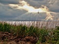 Sunset over Currituck Sound Royalty Free Stock Photo