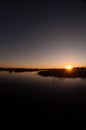 Okavango Delta Sunset Royalty Free Stock Photo