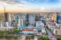 Nairobi skyline at sunset