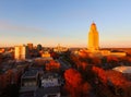 Fall Color Orange Tree Leaves Nebraska State Capital Lincoln