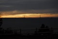 Mackinac Bridge Sunset Royalty Free Stock Photo