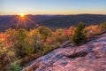 Sun Setting Behind Seneca Mountain