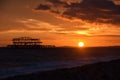 West Pier sunset Royalty Free Stock Photo