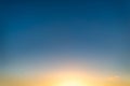 Minimalistic sunset photo Royalty Free Stock Photo