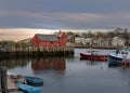 Sunset at Motif Number One in Rockport, Massachusetts