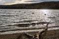 Sun setting over the pond. Barachois Pond Provincial Park Newfoundland Canada