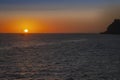 Sun Setting over the Sea of Cortez, Mexico Royalty Free Stock Photo