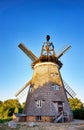 Sun and shadow at the Dutch Windmill, in Benz on the island of Usedom. Germany