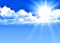 Sun shine background Royalty Free Stock Photo