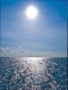 Sun shine on the horisont sea Royalty Free Stock Photo