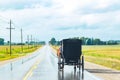 Sun shines after the rain in Mennonite country Royalty Free Stock Photo