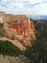 Sun shining on dramatic rock formations at Bryce Canyon National Park Royalty Free Stock Photo