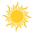 Sun shining icon. Sun symbol