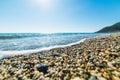 Sun shining over Perdepera beach Royalty Free Stock Photo