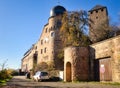 Sun shining on the side of Lichtenberg Castle