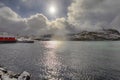 Sun Shining Through the Skies in Little Fishing Village