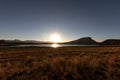 Sun shinning over Lake Moogerah Royalty Free Stock Photo