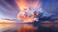 sun silver lining cloud Royalty Free Stock Photo