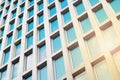 Sun and sky reflection in office building facade, real estate concept