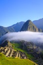 Sunrise over the Machu Picchu Royalty Free Stock Photo