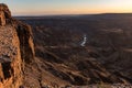 The Grand Fish River Canyon of Namibia Royalty Free Stock Photo