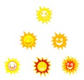 Sun Smileys Royalty Free Stock Photo