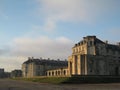 The sun soaking the southern side of the Chateau de Vincennes, opposite the Parc Floral De Paris, Paris Royalty Free Stock Photo