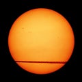 Sun spots airpaln transit