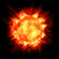 Sun Star Solar Flare Astronomy Fusion Hot Fire Royalty Free Stock Photo