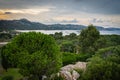 Sunset on Sciumara Bay in Sardinia